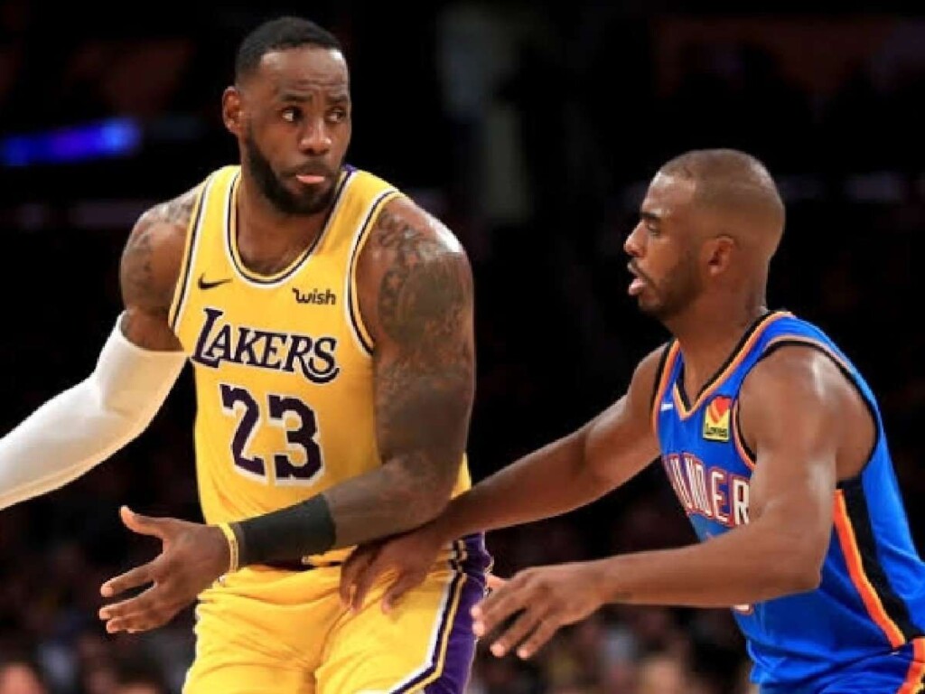 LeBron James and Chris Paul (Credits: Sean M. Haffey | Getty Images)