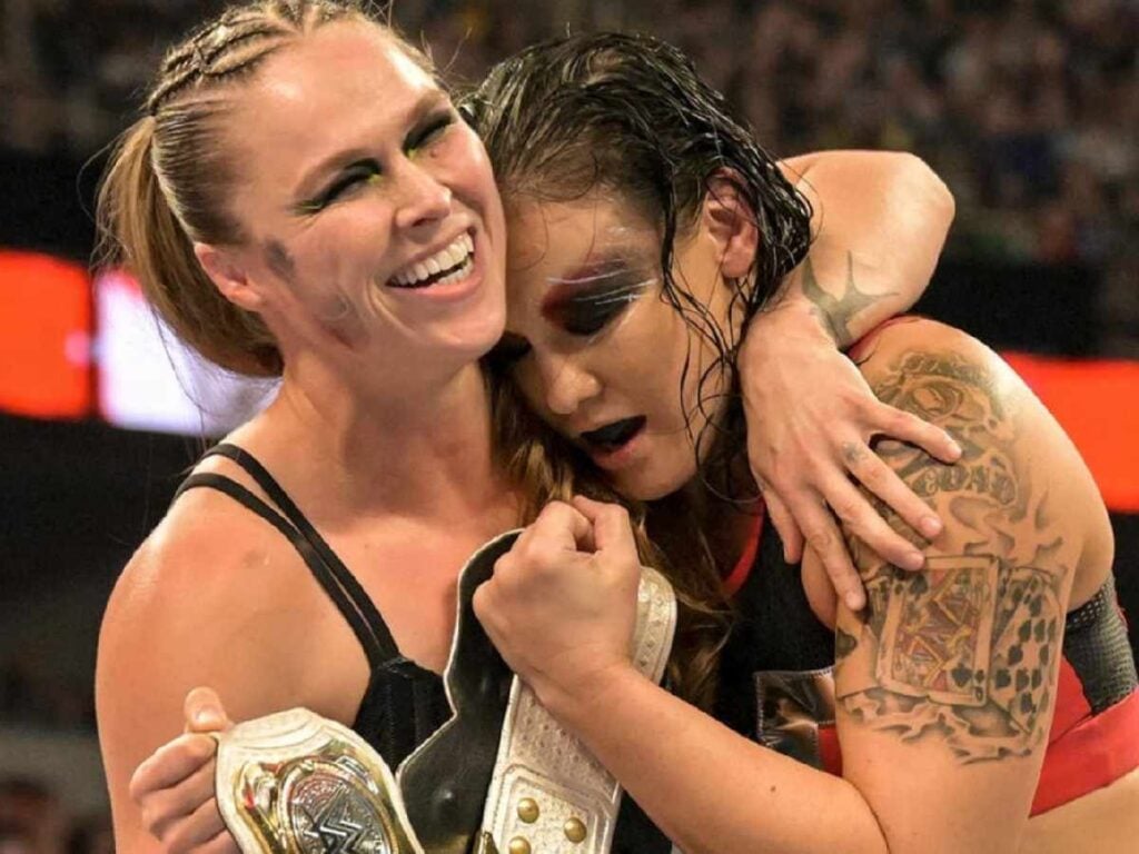 Ronda Rousey and Shayna Baszler