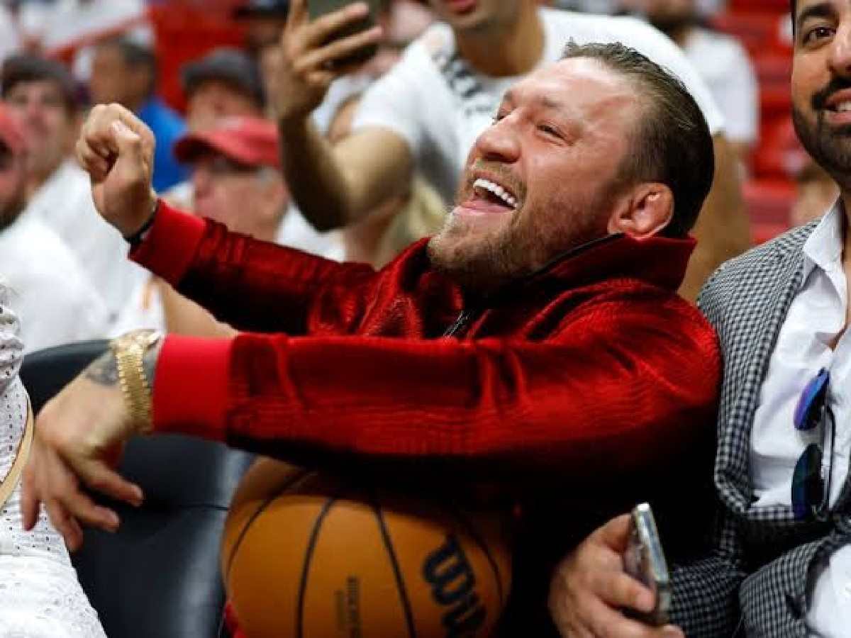 WATCH: Conor McGregor booed off court by Miami Heat fans as UFC star announces sponsorship deal during NBA finals