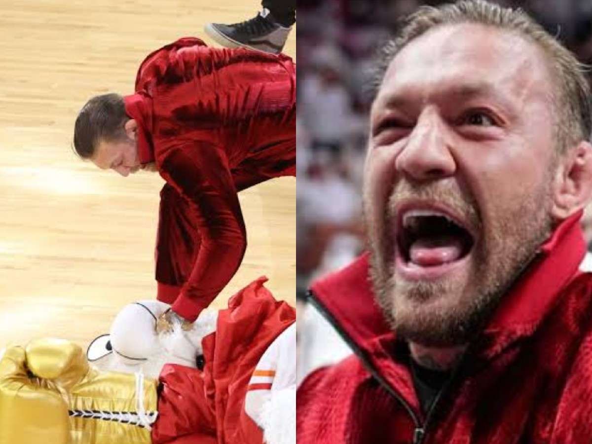 “I spent a lot of time with him,” Conor McGregor reacts to health scare of Miami Heat mascot after knockout skit during NBA Finals