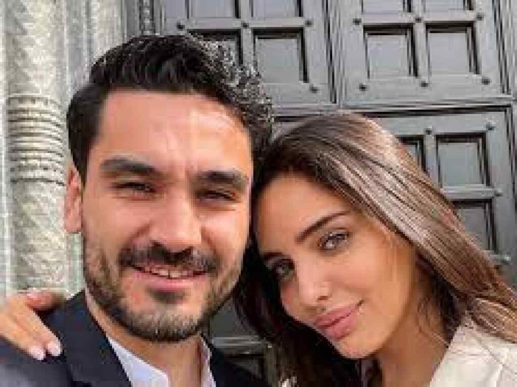 Sara Arfaoi and IIkay Gundogan.