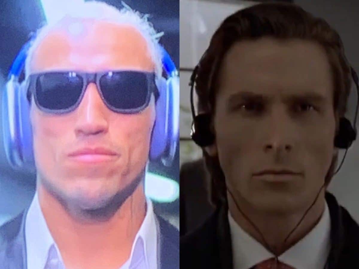 Corporate wants you to find the difference! – Fans hilariously compare Charles Oliveira to Christian Bale’s Patrick Bateman after amazing UFC 289 outfit