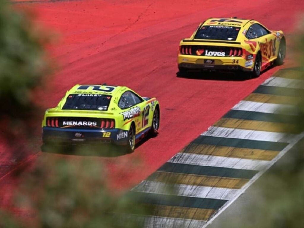 Micheal McDowell and Ryan Blaney at Sonoma Raceway (Image via ON3Pro)