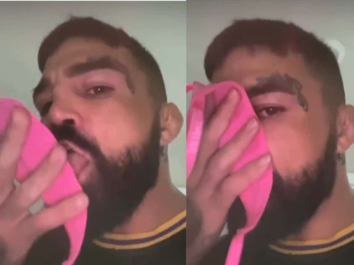 “Insane even for his standards” – Fight fans disgusted as Ex-UFC star Mike Perry posts video licking and wearing female lingerie