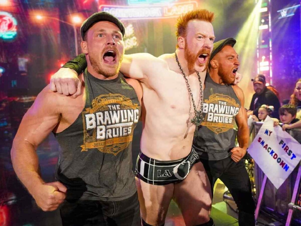 Sheamus, Ridge Holland and Butch 