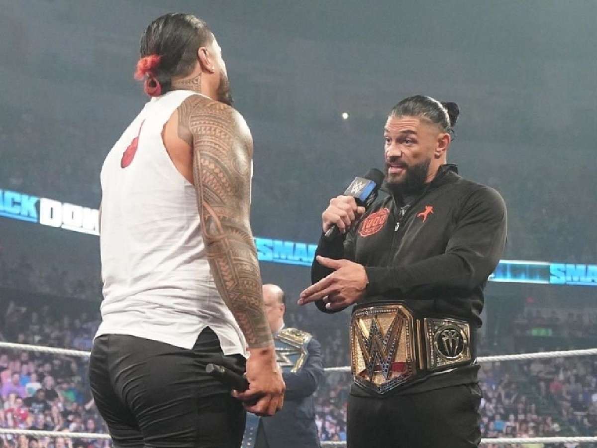 Roman Reigns sends one final message to Jimmy and Jey Uso before a decisive segment for The Bloodline on SmackDown