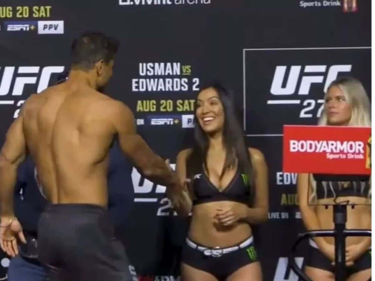 “His genius has no bound,” Paulo Costa made fans go berserk by shaking hands with Octagon girls