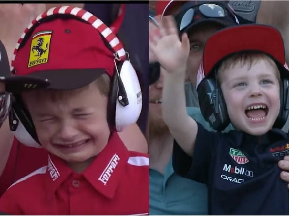 “Biggest betrayal ever”– F1 Twitter reacts as a viral fan supposedly ditches Ferrari for Red Bull