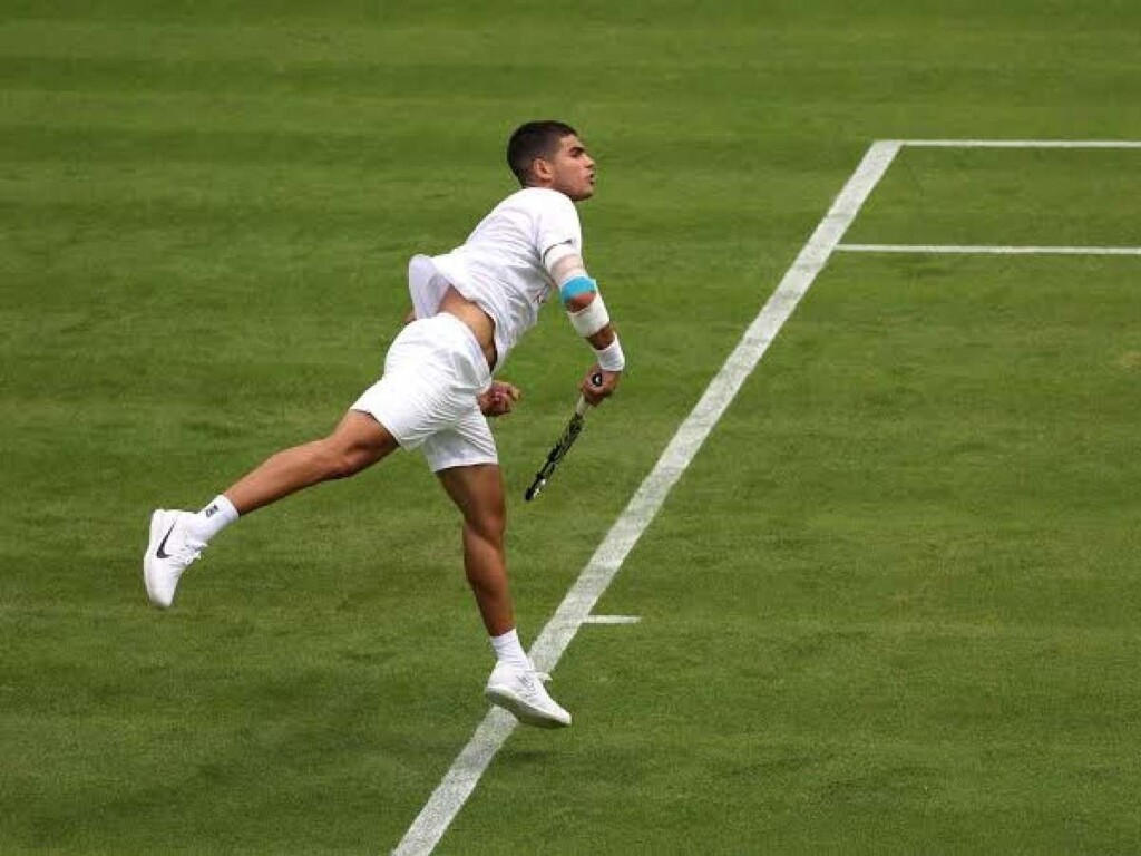 Carlos Alcaraz at Wimbledon