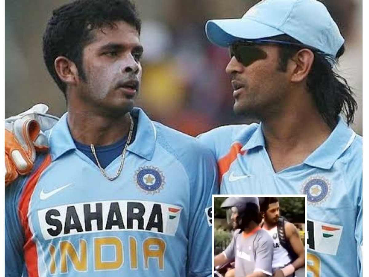 WATCH: UNSEEN video of MS Dhoni enjoying a bike adventure with Sreesanth at back goes viral