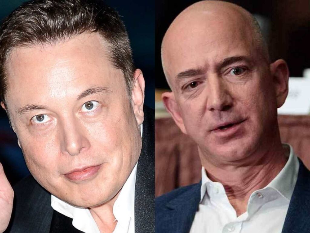 Elon Musk and Jeff Bezos 