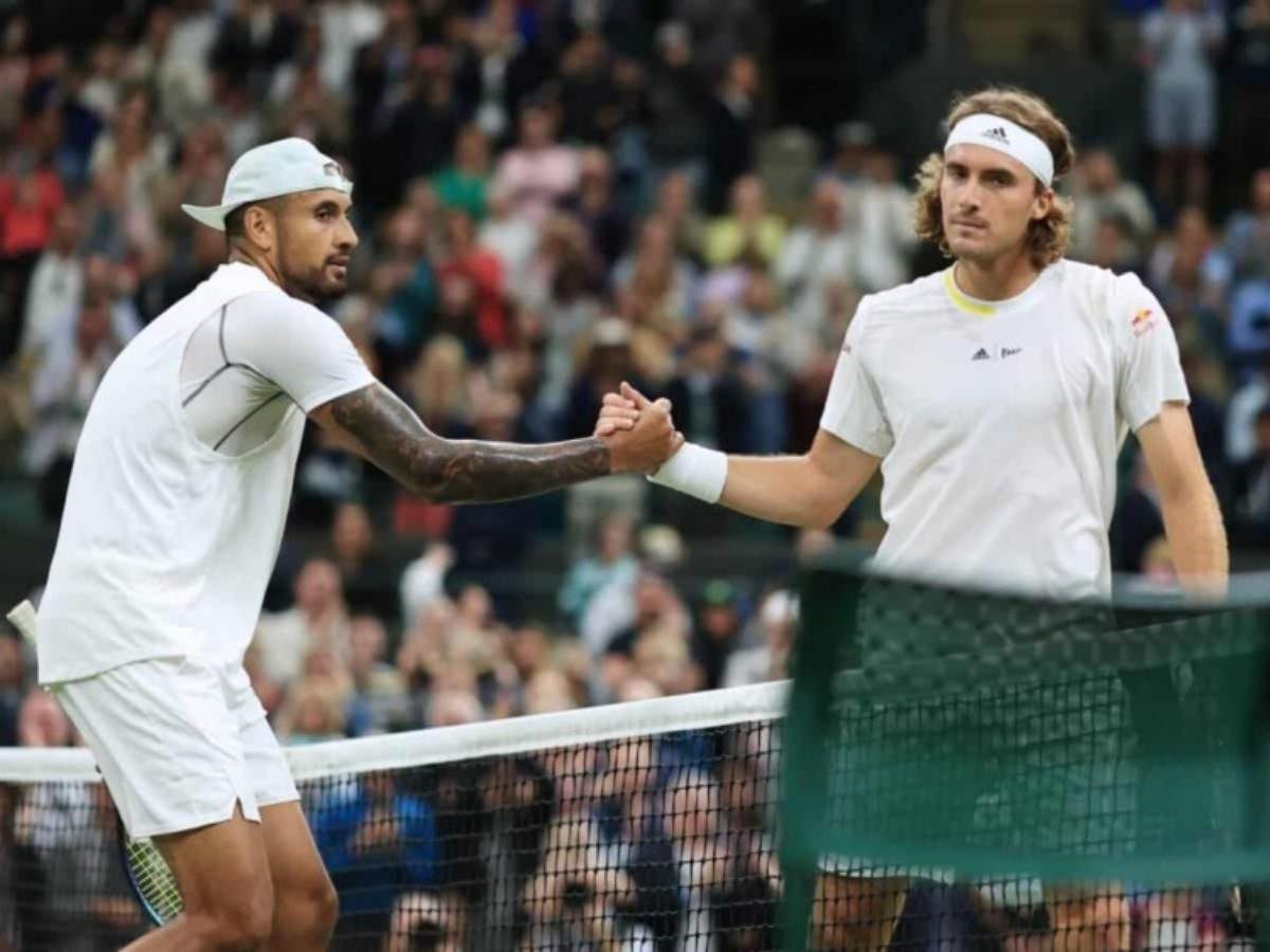 Stefanos Tsitsipas makes a meek attempt to save face after comments calling Nick Kyrgios UNEDUCATED backfires