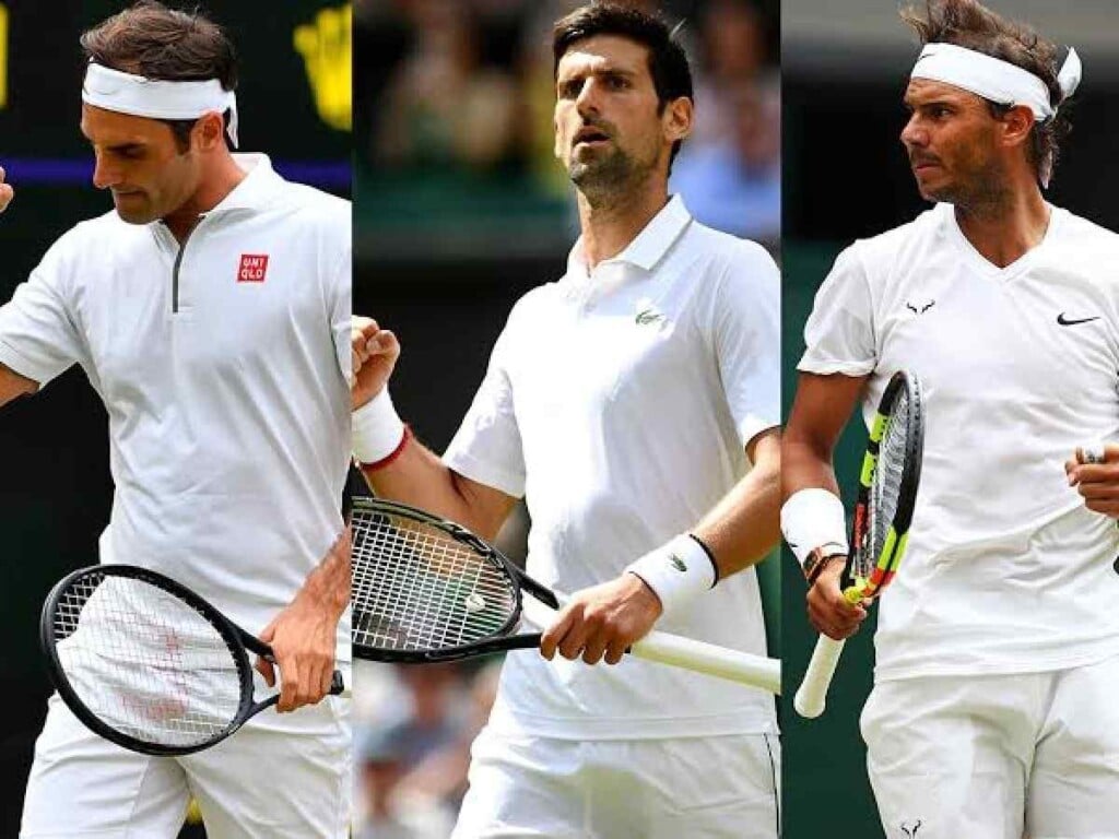 Roger Federer, Rafael Nadal and Novak Djokovic