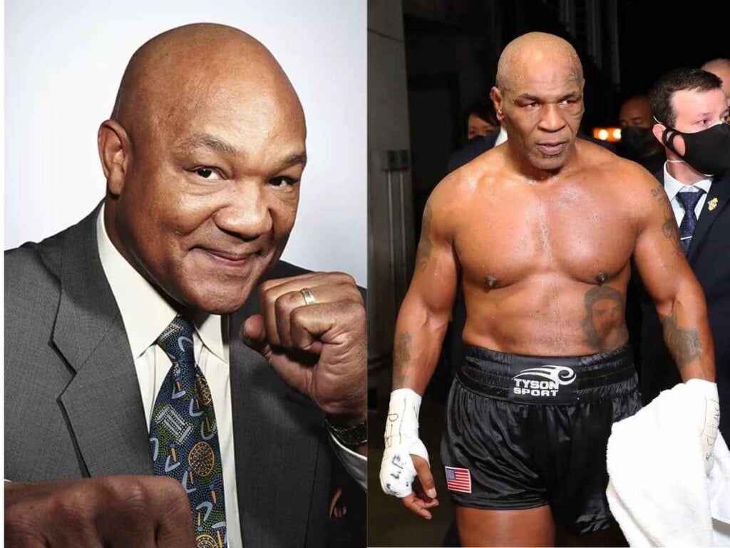 Mike Tyson and George Foreman (Image Courtesy: Reuters)