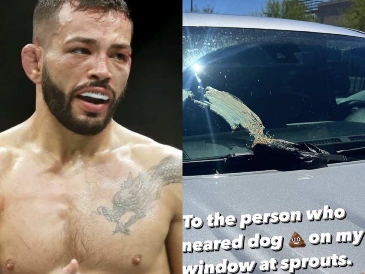 “This person has death wish” – Brave stranger tests UFC fighter’s patience by smearing dog poop all over car glass