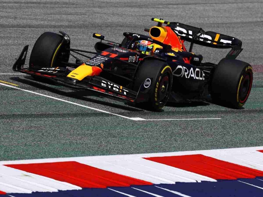 Sergio Perez at the Austrian GP (image via Red Bull Racing)