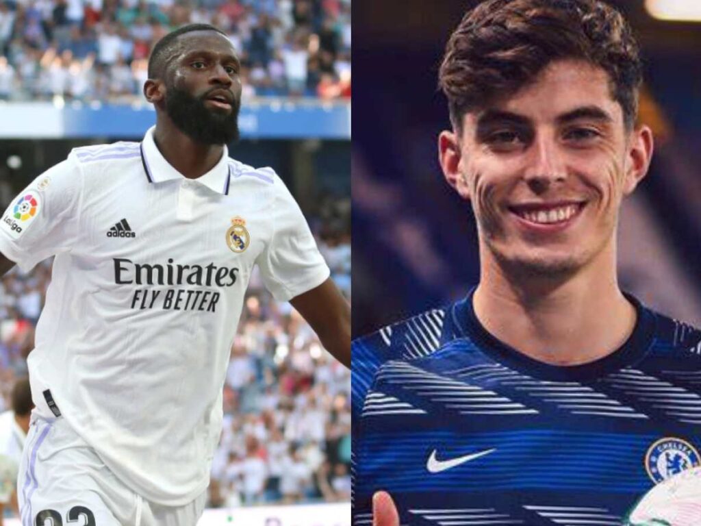 Antonio Rudiger and Kai Havertz at Real Madrid