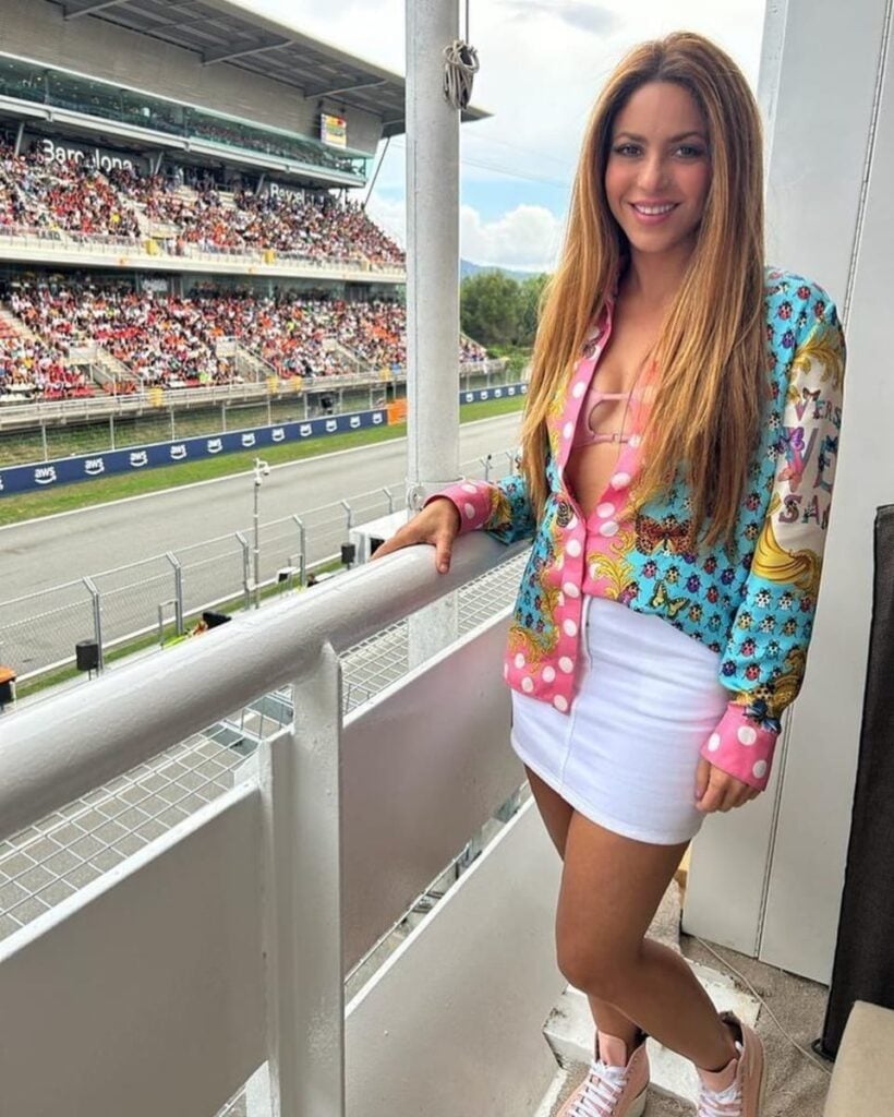 Shakira at the Spanish GP