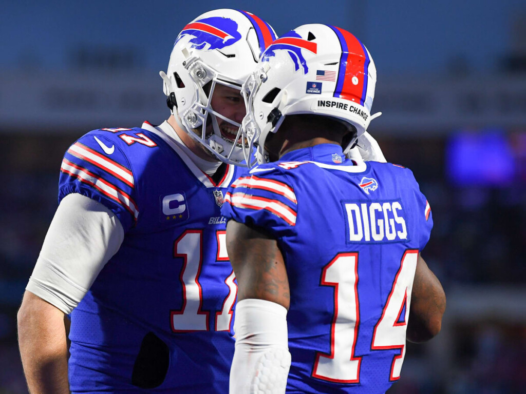 Stefon Diggs and Josh Allen USA Today