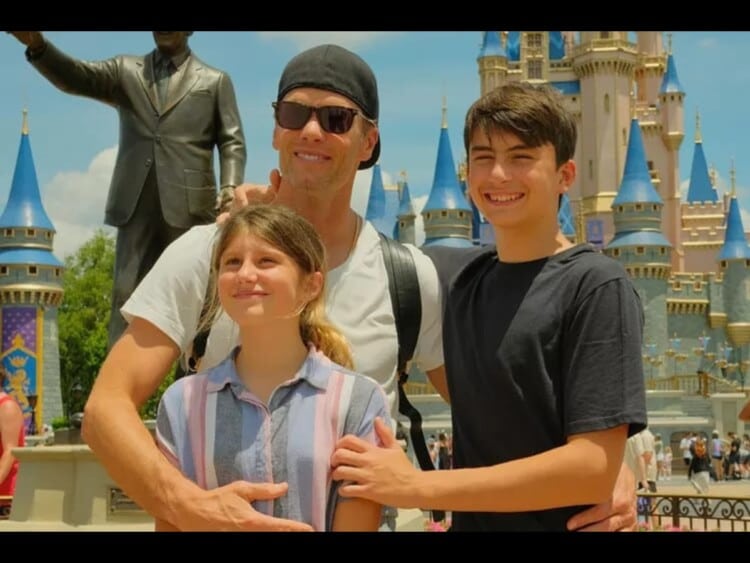 Tom Brady with Vivian and Benjamin