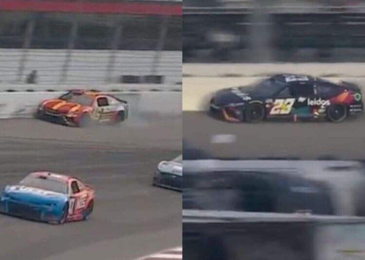 Tyler Reddick và Bubba Wallace va chạm tại Gateway