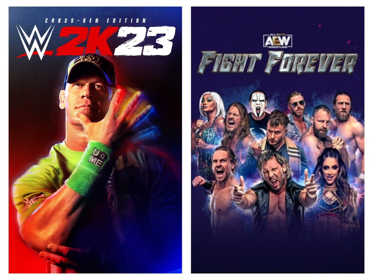 10 major differences between WWE 2K23 and AEW Fight Forever