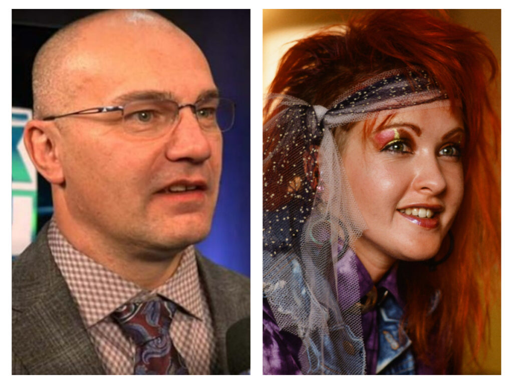 Lance Storm and Cyndi Lauper