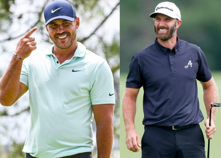 Brooks Koepka và Dustin Johnson [Image Credit: Golf/The Mirror]