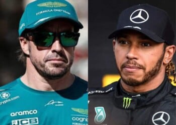 Fernando Alonso and Lewis Hamilton( Credits: The Independent)