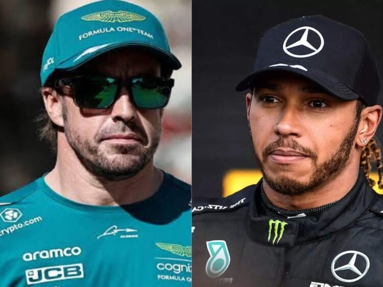 Fernando Alonso and Lewis Hamilton( Credits: The Independent)