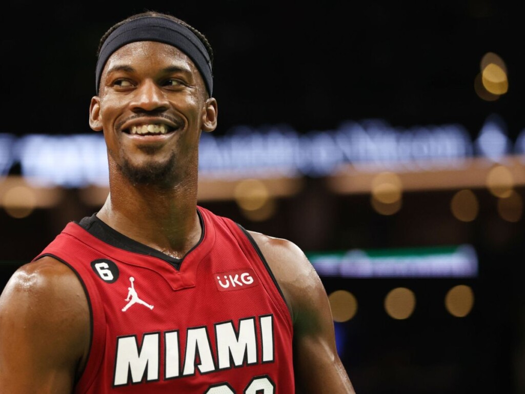 Jimmy Butler for the Miami Heat (Image via Adam Glazman/Getty Images)