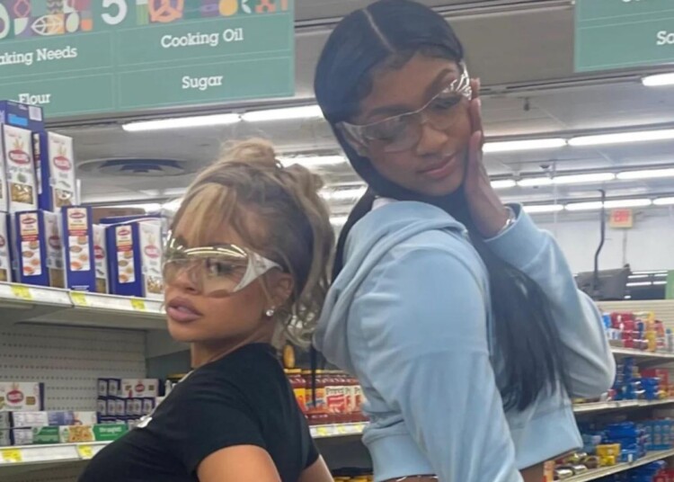 Latto and Angel Reese in the 'Put It On Da Floor Again' music video (Image via NY Post)