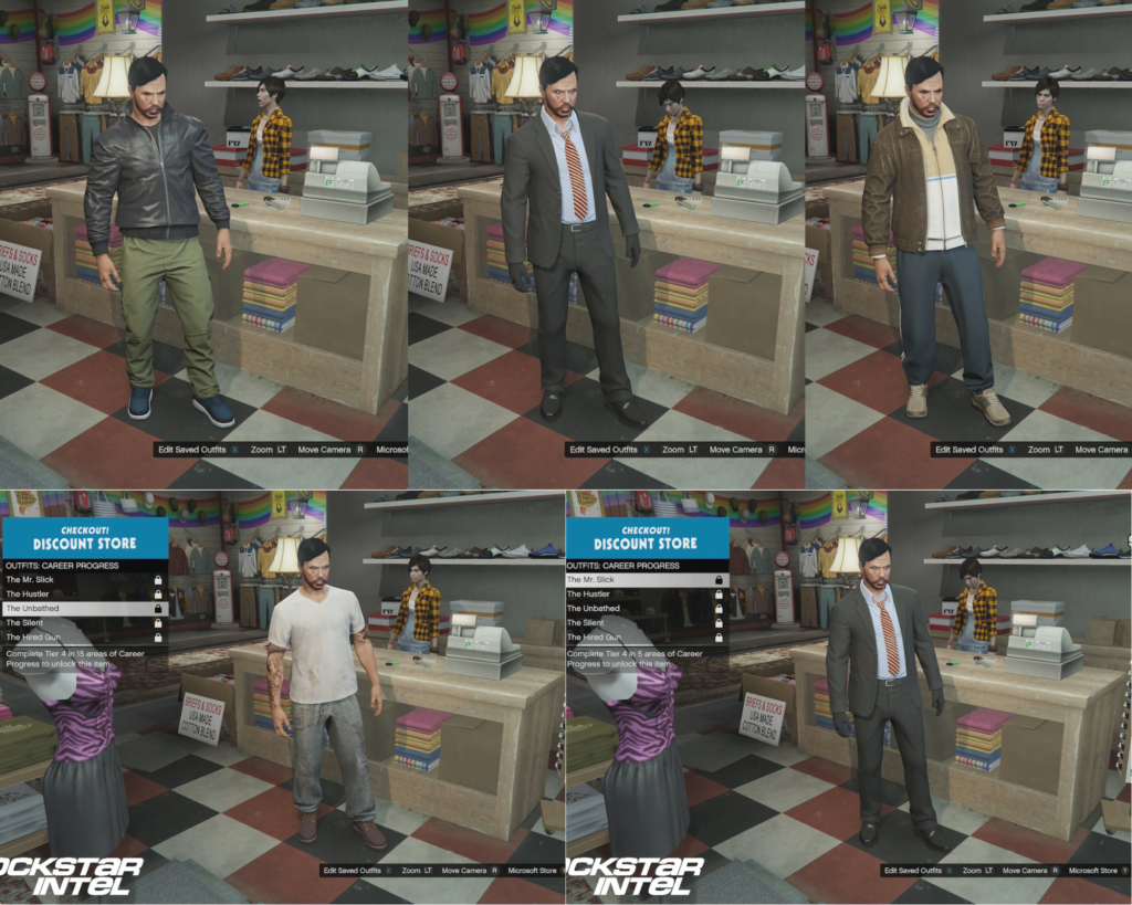 How to unlock Micheal, Franklin, Trevor, Claude, and Niko's outfits for your characters in GTA Online 