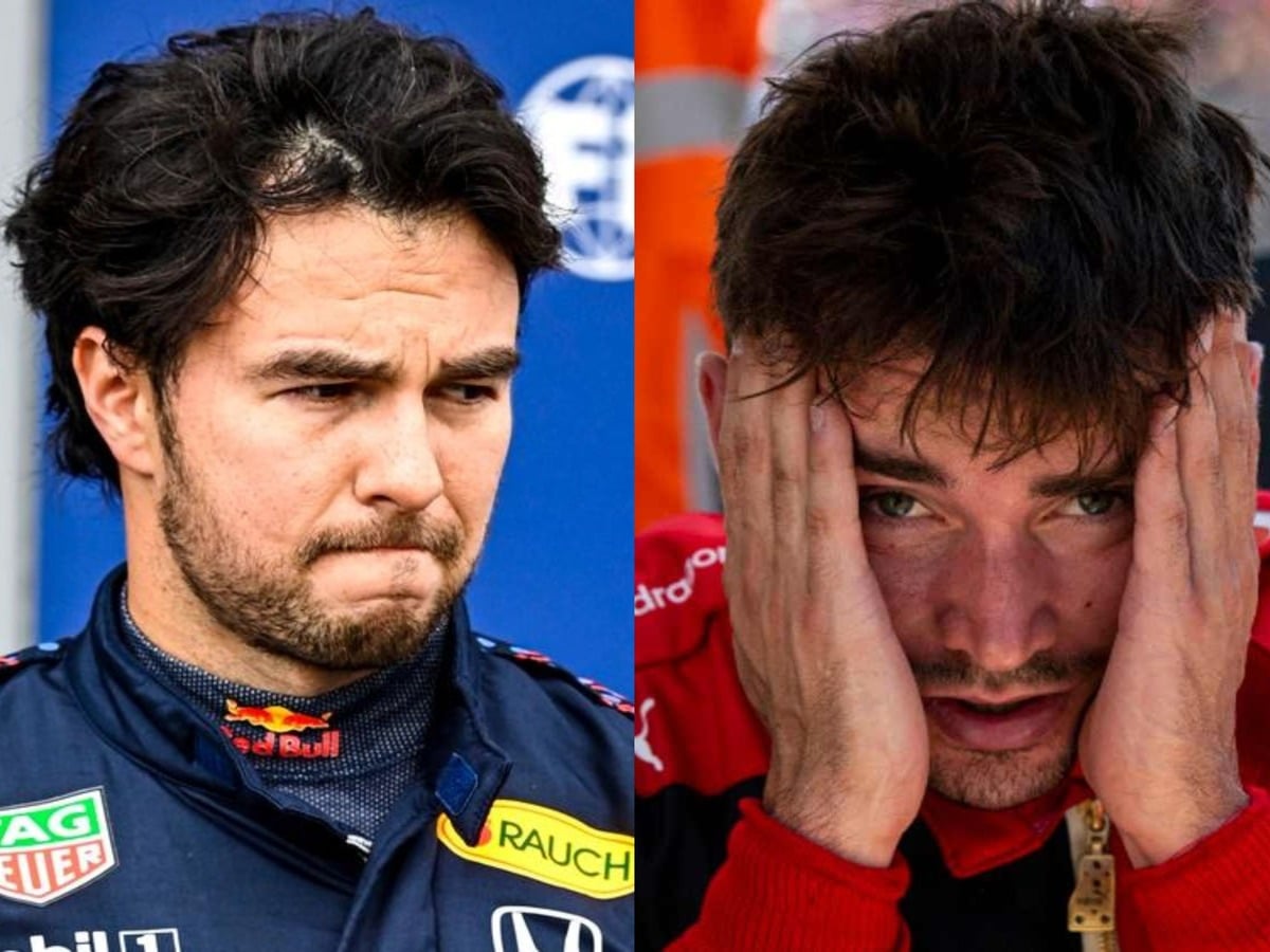 “All that with a Newey spaceship,” Fans react as Charles Leclerc and Sergio Perez endure shocking Q2 exits at wet Canadian GP qualifying