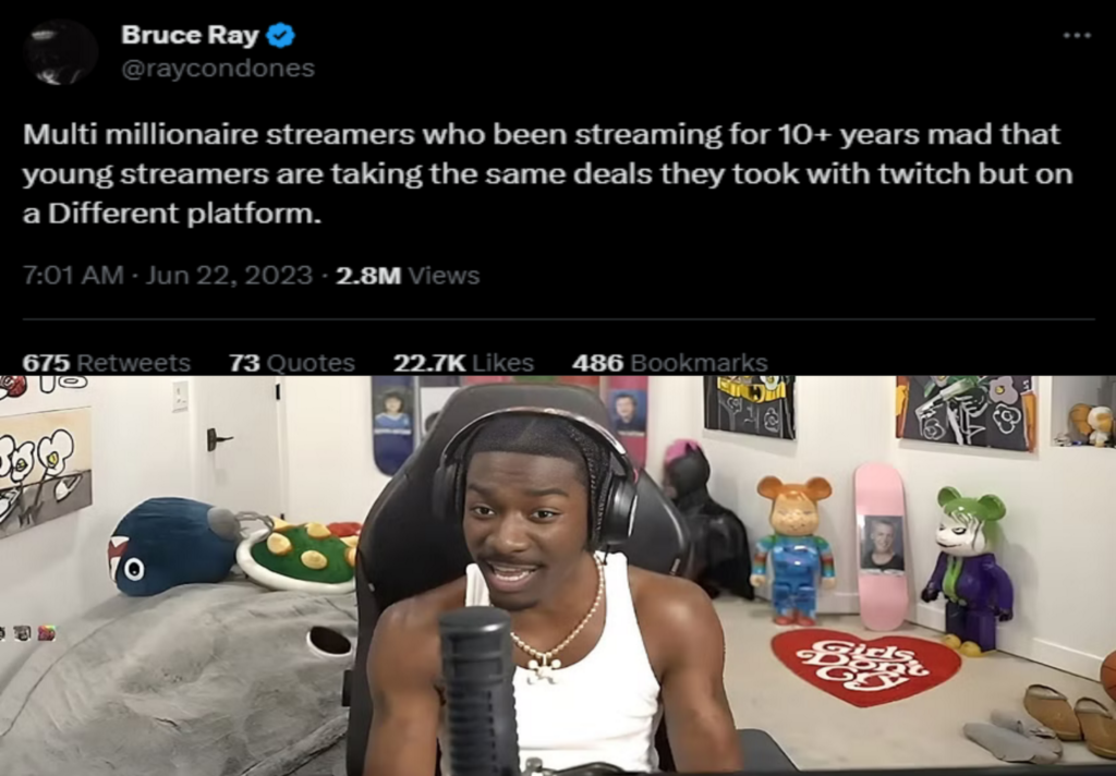 BruceDropEmOff calls out HasanAbi & Pokimane for their criticism on streamers switching platforms