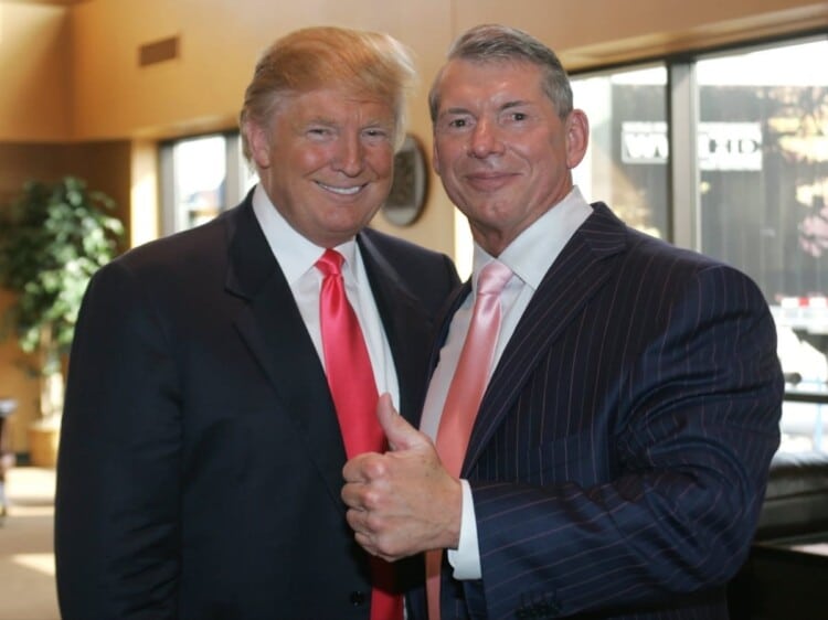 donald trump and vince mcmahon