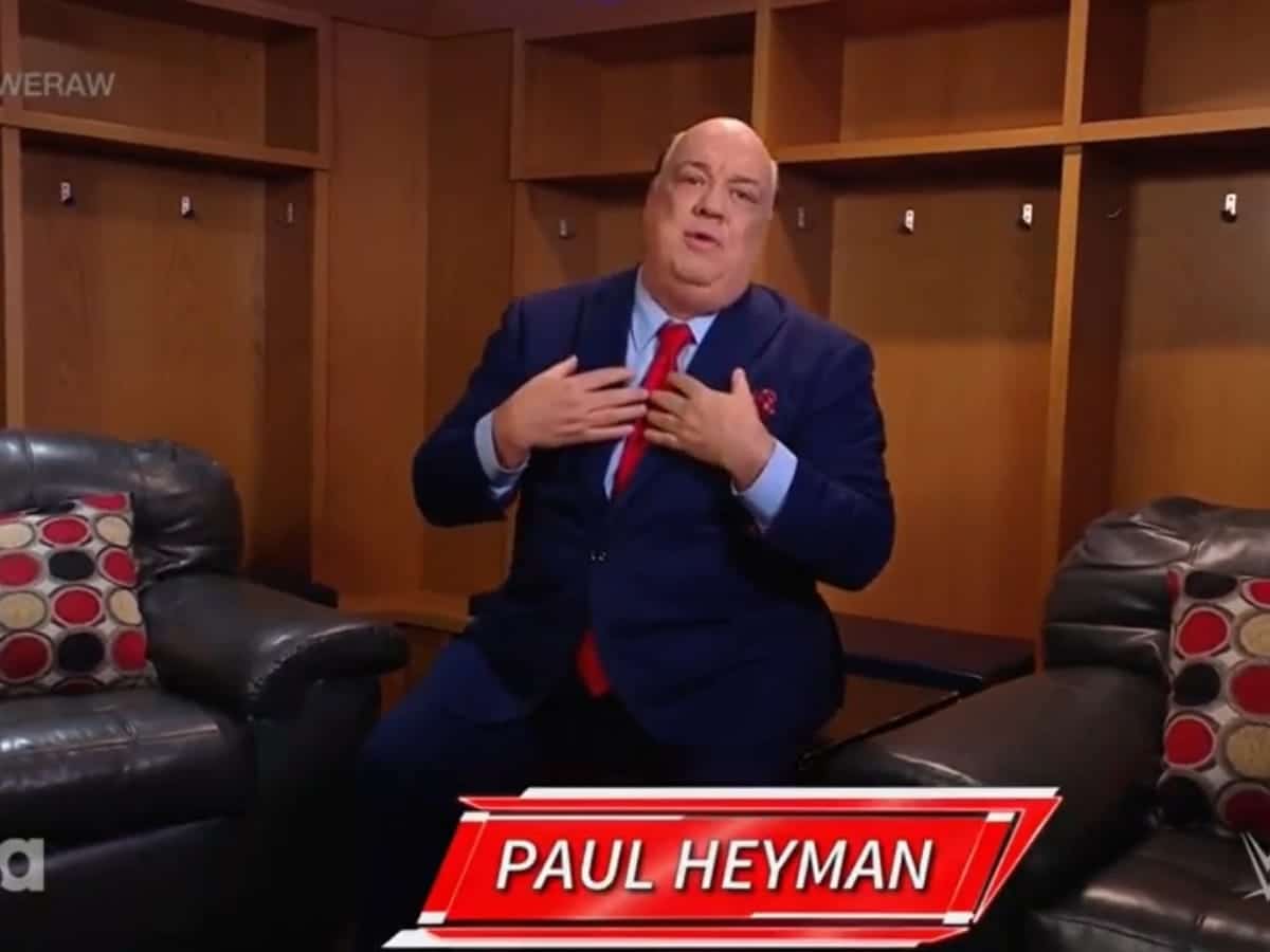 Paul Heyman announces Jey Uso will make his choice on this week’s SmackDown after Jimmy Uso got kicked out of The Bloodline 