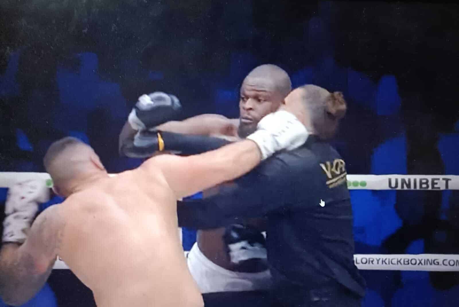 WATCH! The referee goes down after taking brutally clean shot from fighter