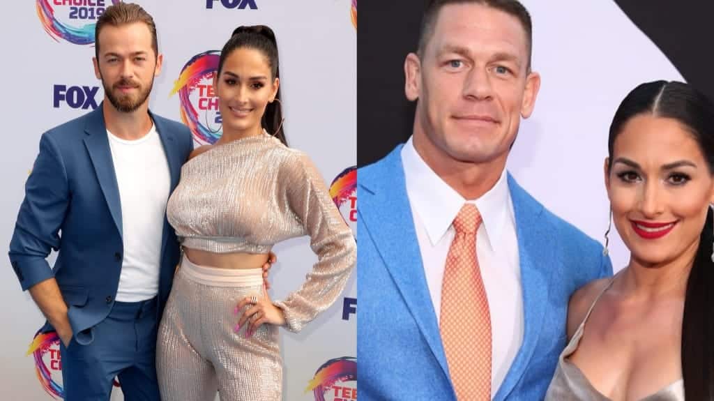 Artem Chingvintsev and Nikki Bella, John Cena