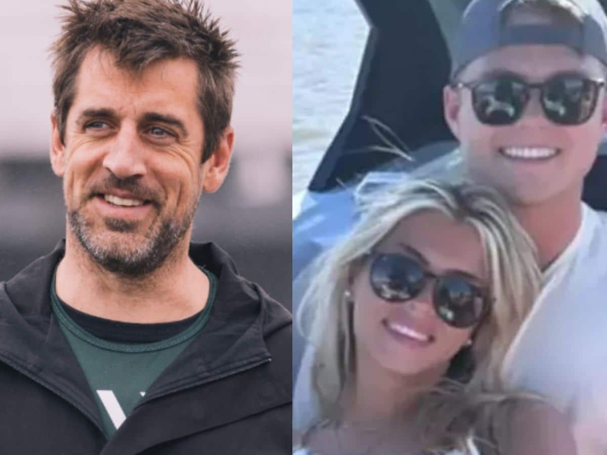 Jets’ backup QB Zach Wilson chills with his ‘hot’ girlfriend Nicolette Dellanno on the boat as Aaron Rodgers sweats it out on the field