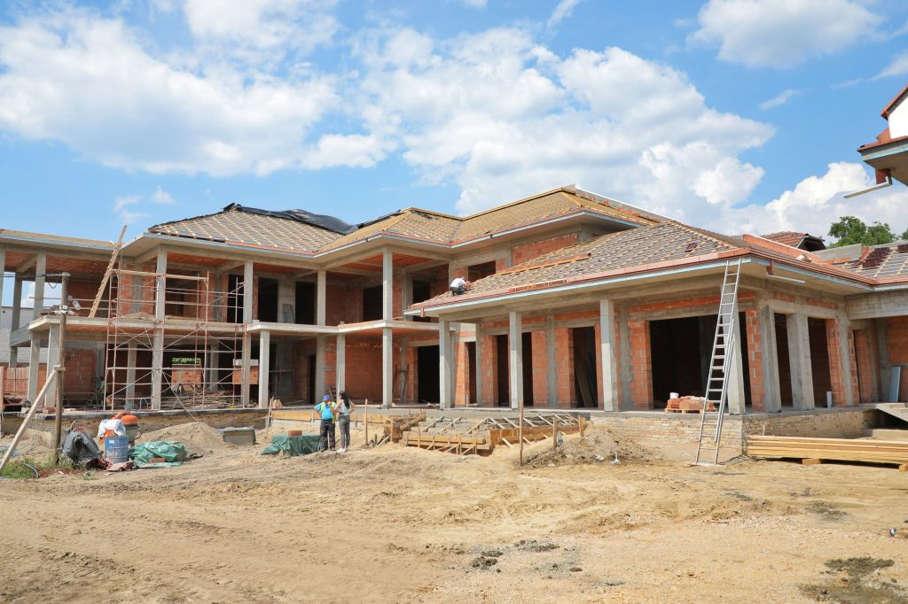 Property of Nikola Jokic being constructed in Sombor, Serbia