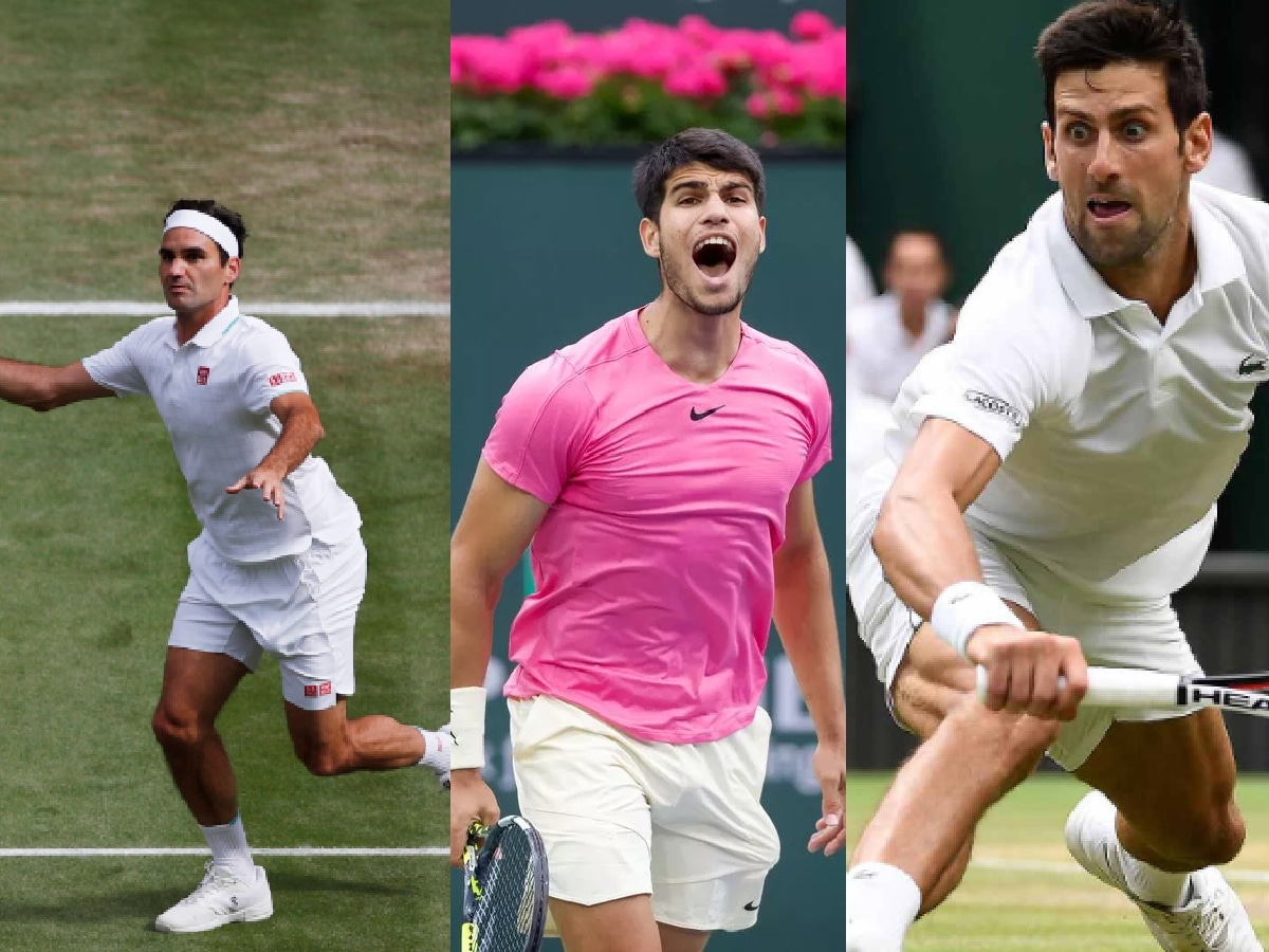 Carlos Alcaraz WEIRDLY snubs Novak Djokovic by claiming Roger Federer and Andy Murray are the best movers on grass