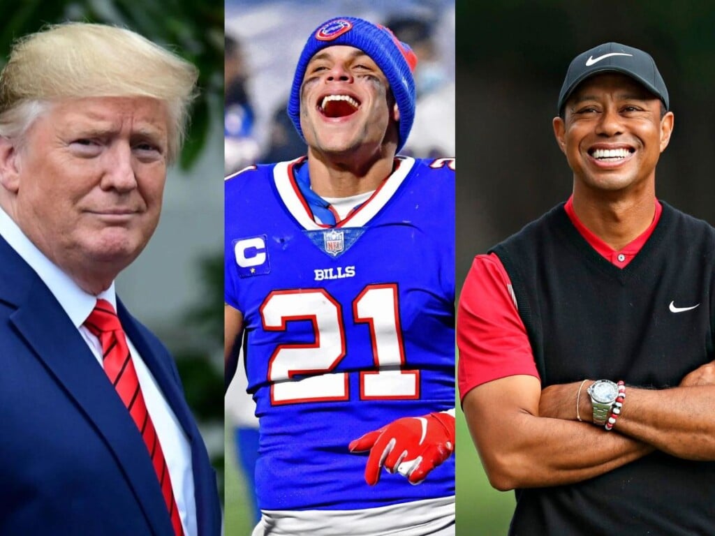 Tiger Woods, Donald Trump's, Jordan Poyer