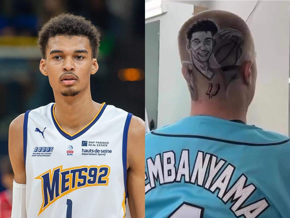 Victor Wembanyama admits “Spurs deada** got the best fanbase” AMAZED by fan hair art on IG