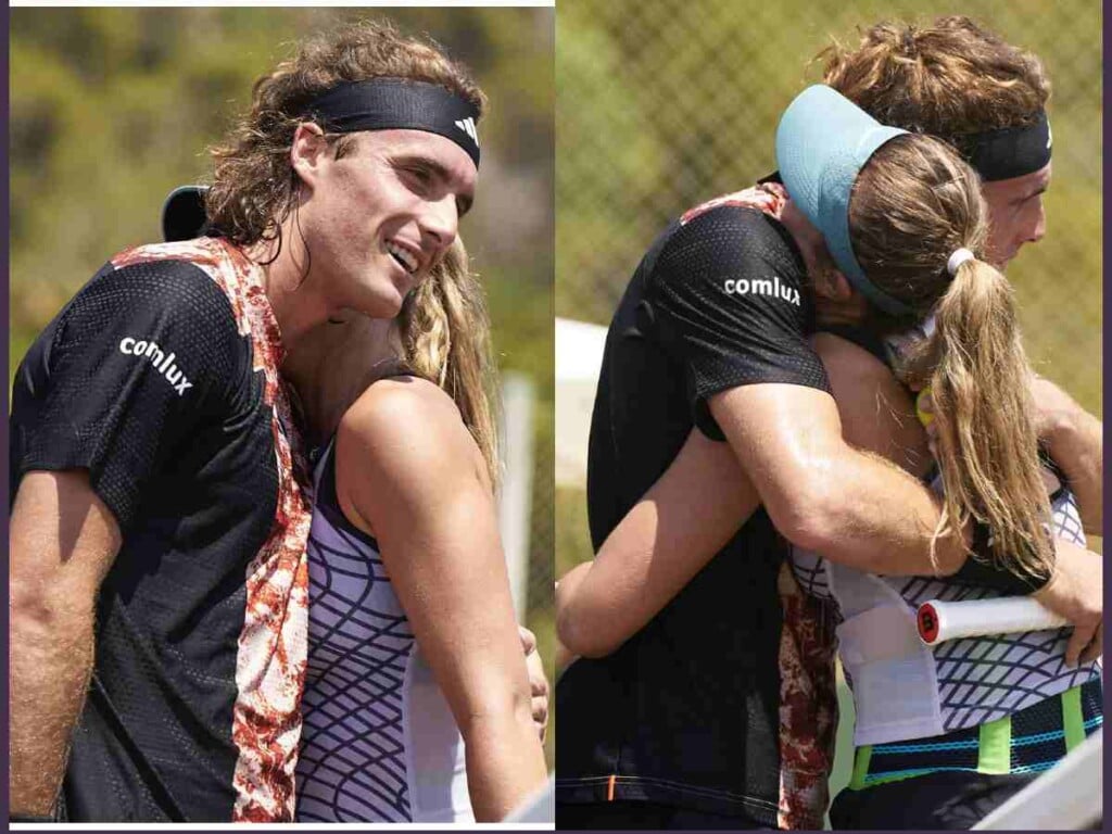 WATCH: Paula Badosa shows her affection for boyfriend Tsitsipas in a ...