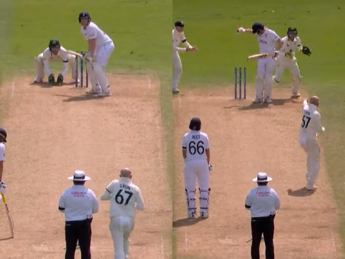 WATCH: Harry Brook gets dismissed in the most bizarre way possible in Ashes 1st Test, fans react 