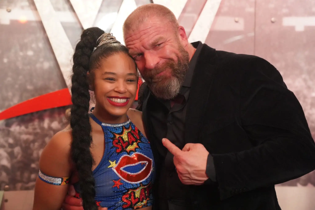 Bianca Belair and Triple H