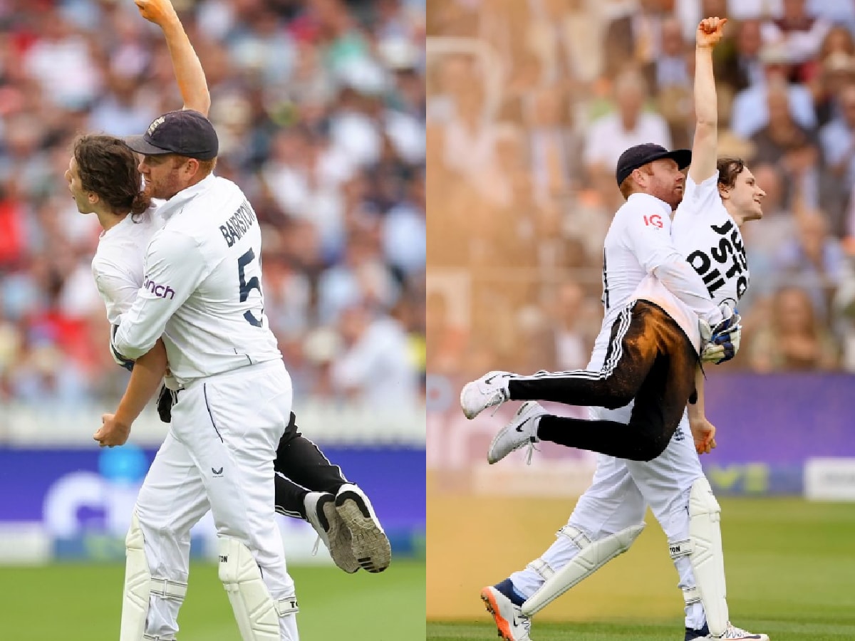 WATCH: Jonny Bairstow tackles Just Stop Oil protestor during 2nd Ashes Test, escorts him off the field by carrying him like a baby