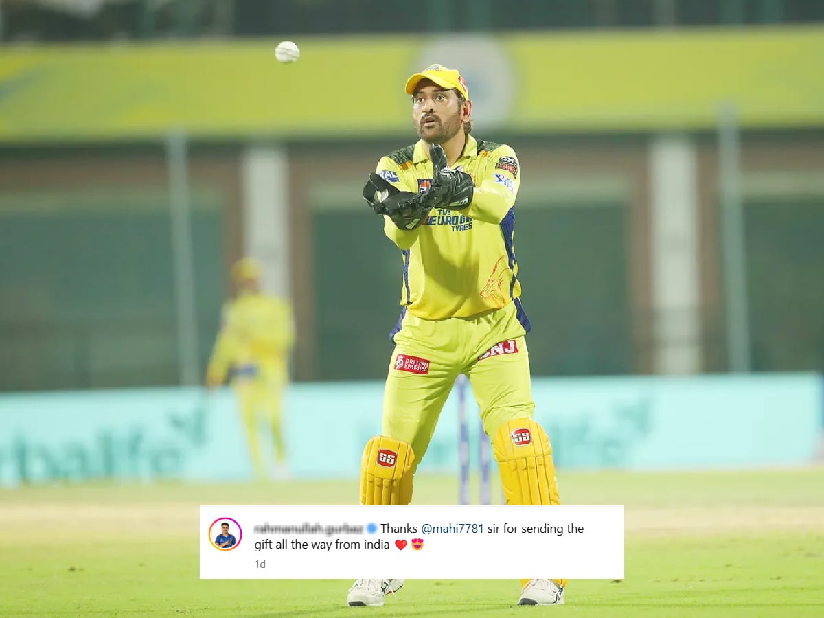 MS Dhoni sends ‘special gift all the way from India,’ Afghanistan cricketer expresses gratitude