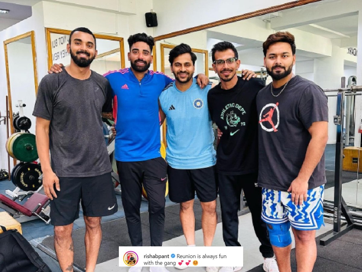 WATCH: Rishabh Pant gets reunited with his Team India mates, shares pictures